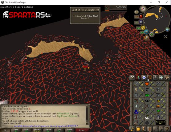 Fire Cape obtained without prayer