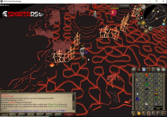 Fire cape on no prayer zerk