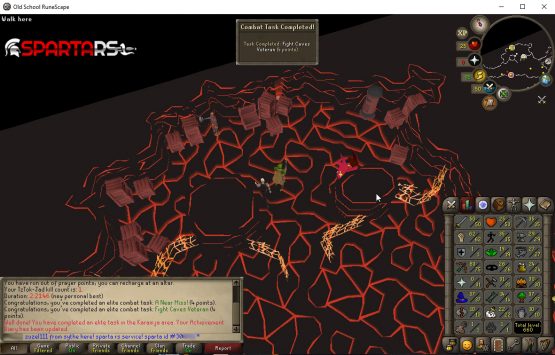 Fire Cape without prayer on 75 Ranged account