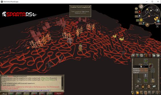 Fire cape on account with 15 Prayer